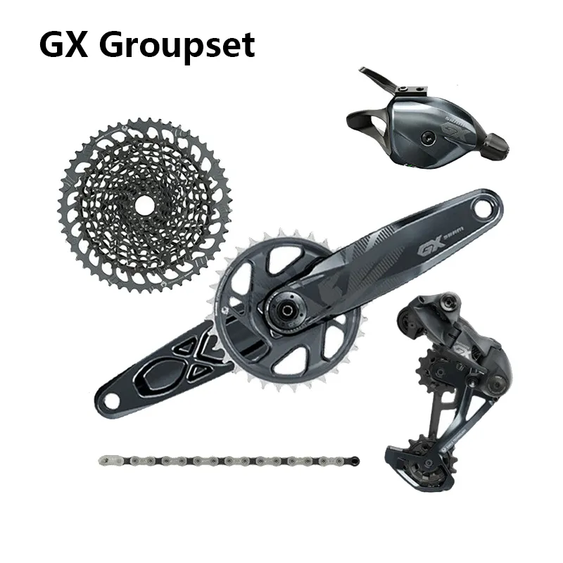 Fiets Derailleurs SRAM SX NX GX EAGLE 1x12 speed 1150T Groepset Shifter Derailleurketting Crankstel Met Cassette 230825