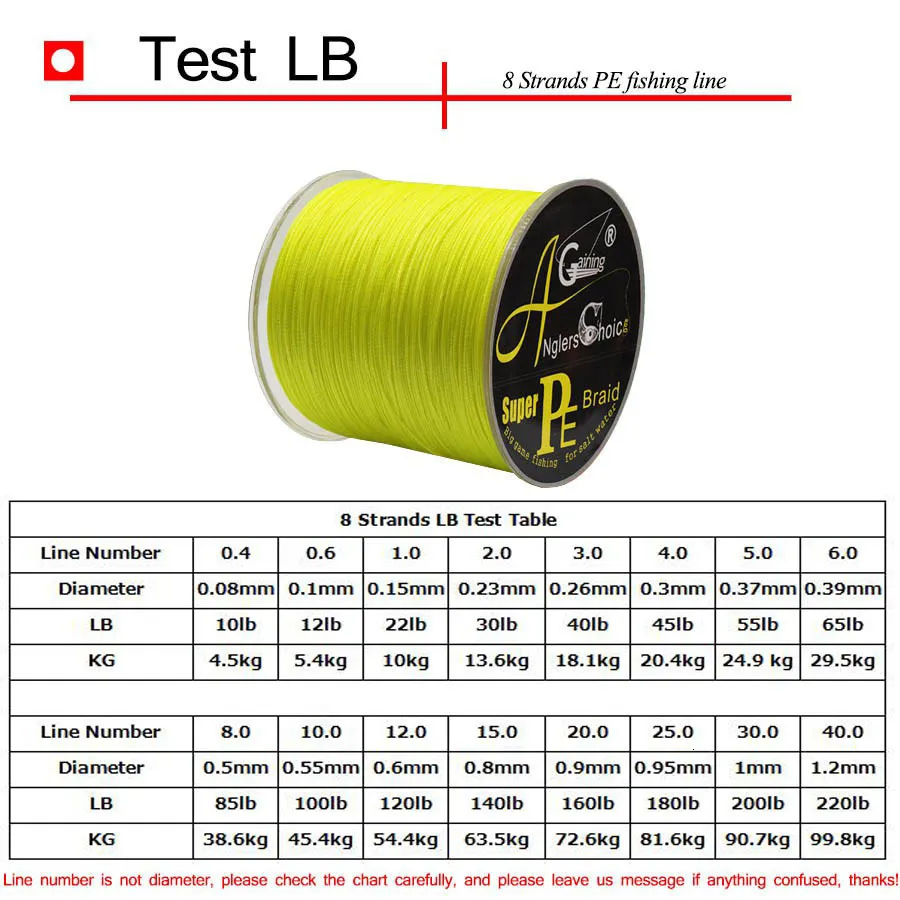 Super Strong PE Multifilament Microfilament Braided Fishing Line 8