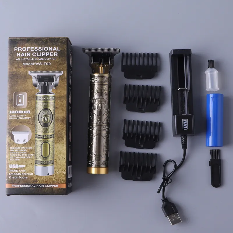 WS-T99 Электрические волосы Clipper для мужчин Триммеры для мужчин Barber Professional Beard Rechargeablemachine