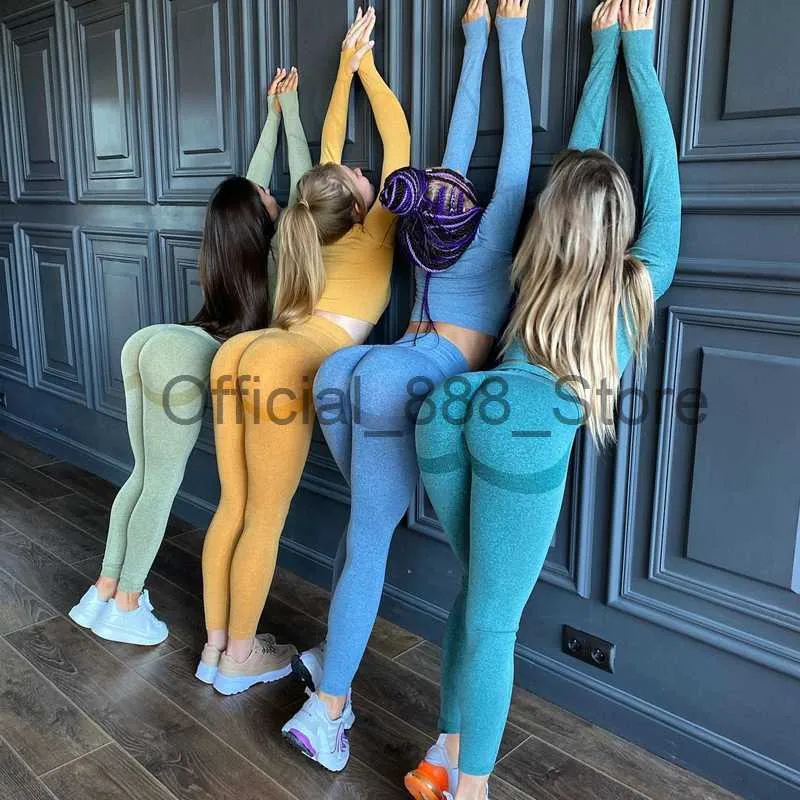 Ensemble De Sport De Yoga Sans Couture Femmes Gym Fitness Deux Pièces Ensemble  Femmes Yoga Taille Haute Sport Push Hip Leggings Vêtements Dentraînement  Pour Femmes X0825 Du 8,74 €