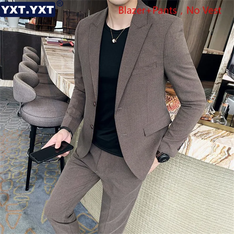 Garnitury męskie Blazery męski garnitur 2023 w solidnym kolorze Slim Casual Blazer Cest