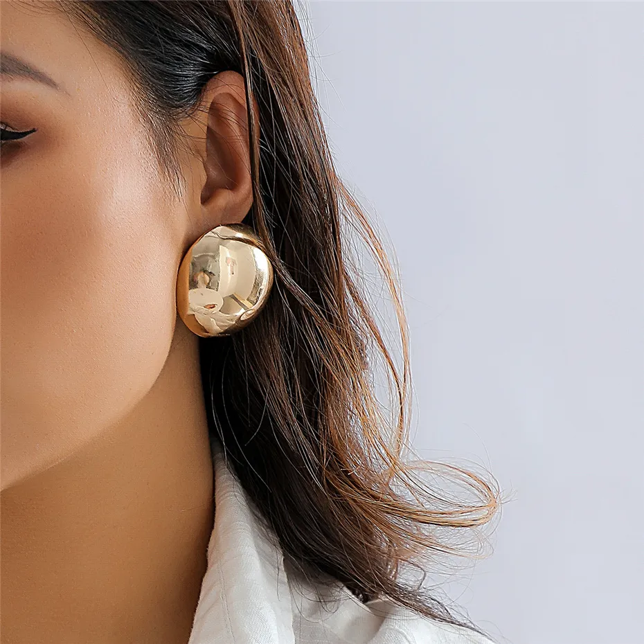 Ancienne Paire De Boucle D'oreille Plaquer Or Createur boule