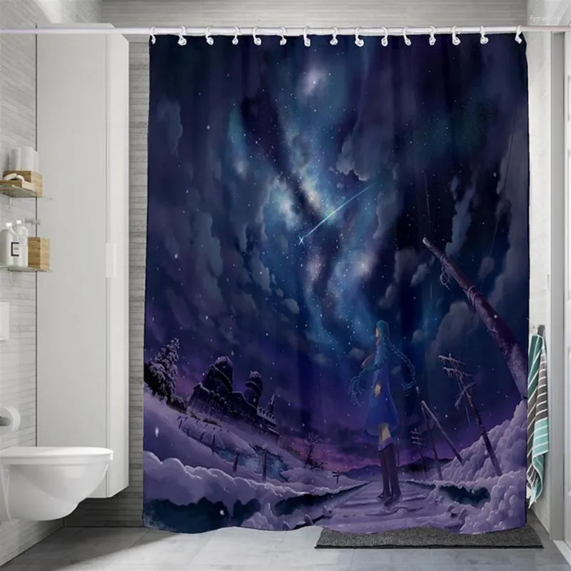 Cortinas De Ducha Cortina De Colores Brillantes Anti Moho Spooky Halloween  Tela Impermeable Para Baño De 17,77 €