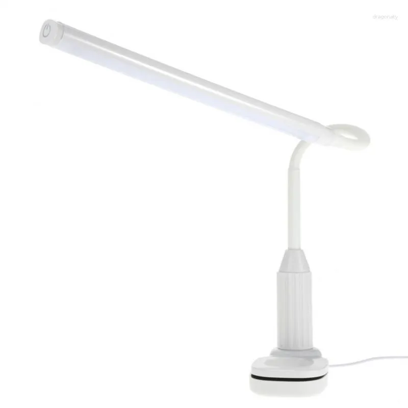 Lampes de table Chambre LED Lumière Long Bras Eye-protected Clip Bureau Pour La Maison Lampe D'étude 2023 Tactile Gradation Luminosité Bureau