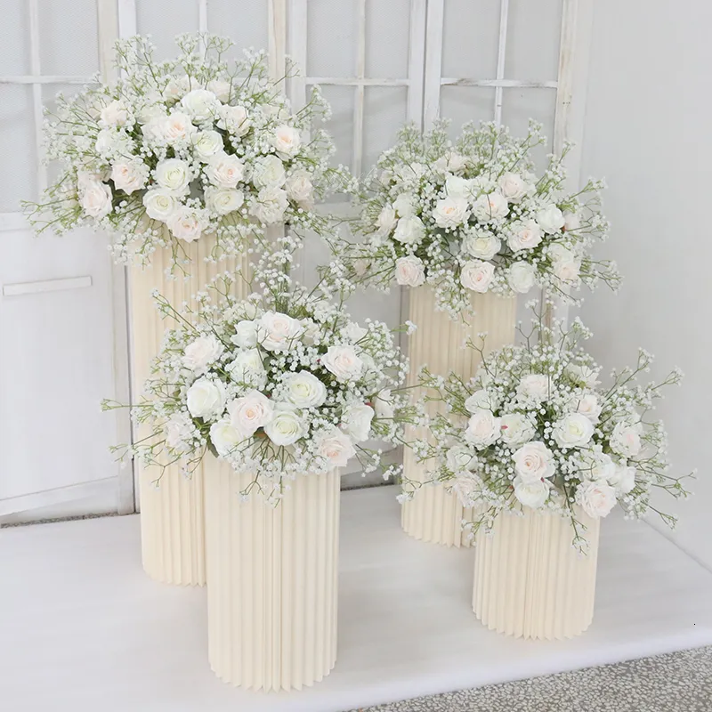 6 Bunches White Babys Breath Artificial Flowers Real Touch Fake Gypsophila  Faux Plants For Wedding Garland Wreath Girl Crown Flower DIY Flores  Arrangement Table Decor Centerpiece For Wedding Decoration, Valentine'S Day  Decor