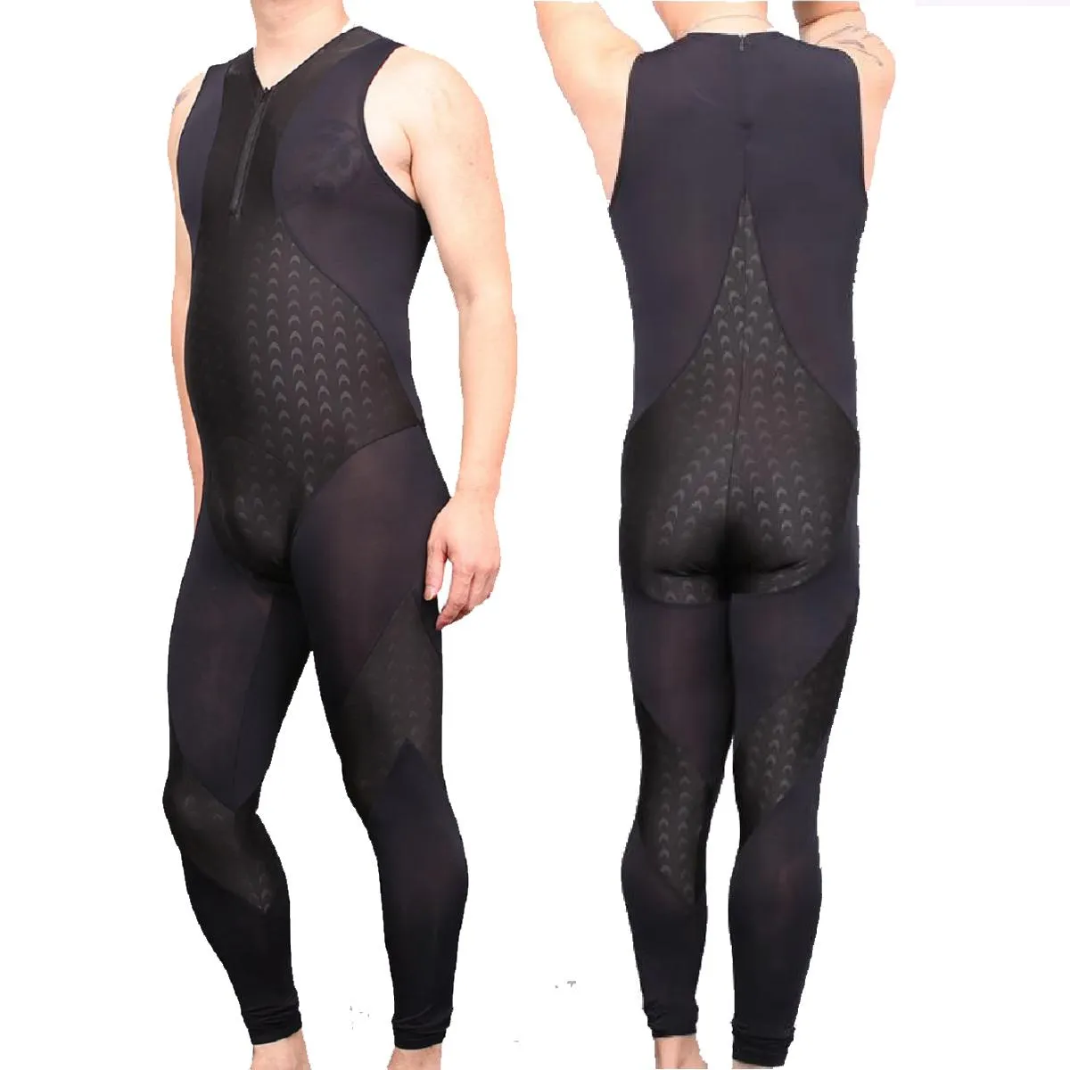 Swimwear Man Forming Fitness Fitness Body Body Bodyard Catsuit Fish Scale Modèle BodySity Water Sports Playswis