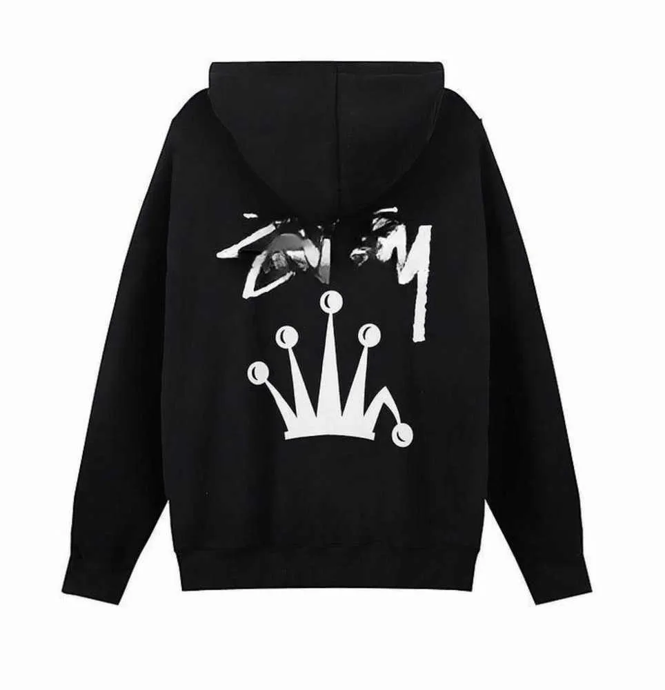 Premium Graphic Zip-Up Hoodie Men's Women's Designer Sweatshirt,  High-Quality Print, Black Sport Style, Collection
