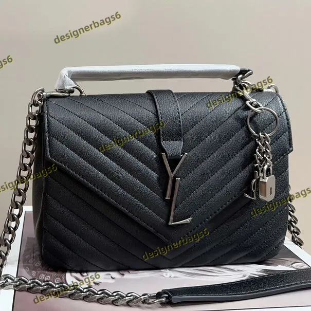 Designer Bag Shoulder Bags Luxury Handbags Women Fashion Bags Tote Bag Black Calfskin Classics Diagonal Stripes Quilted Chains Double Flap Cross Body New