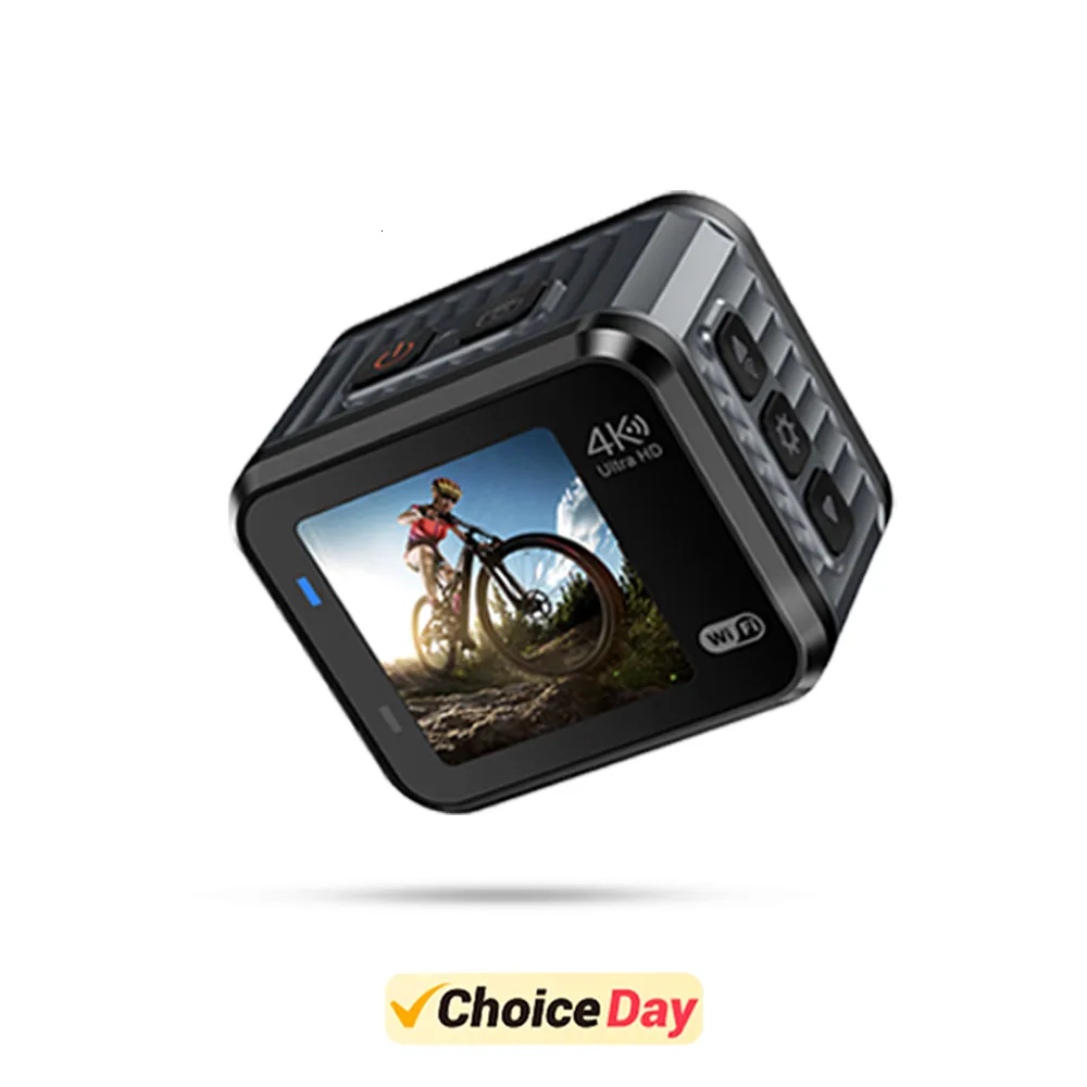 Hava Durumu Kameraları Viran Mini 4K 60 FPS GO HD Action Camera Pro 20mp WiFi 170D 10m Vücut Su geçirmez Kask Video Kayıt Sporları DV Cam 230825