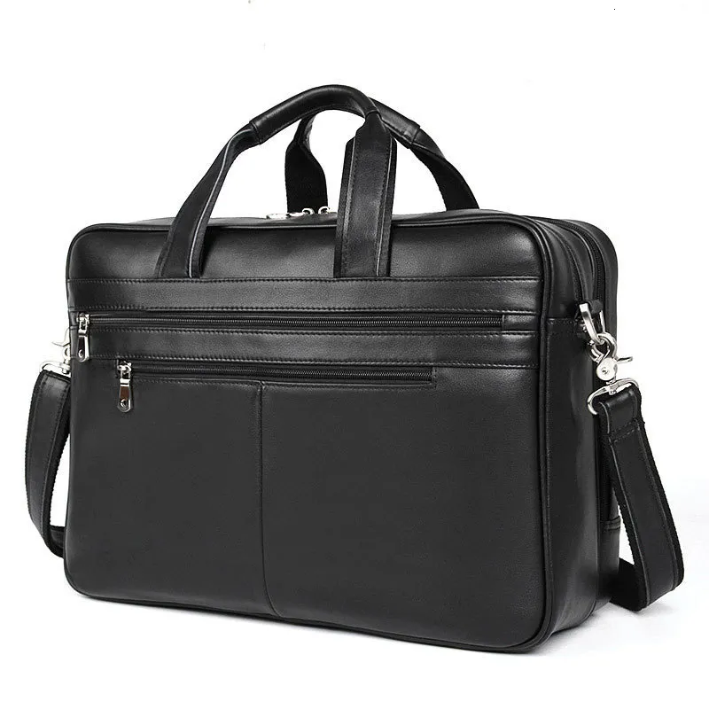 Sacs pour ordinateur portable de haute qualité mallette en cuir sac pour homme voyageant affaires véritable valise trajet grande capacité 230823