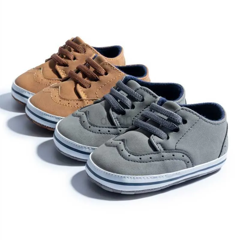 First Walkers Baby Shoes Boy Canvas Shoes Nasual Brown Gray Baby Boy Girl Shoes Anti Sole First Walkers Newborn Toddler Crib Shoes L0826