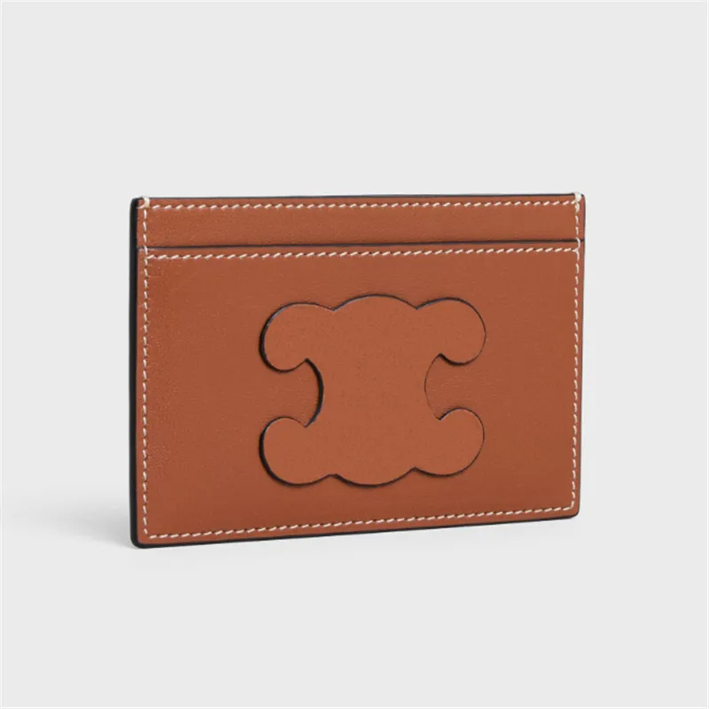 9 färger Designerkortshållare Kvinnor Mini Wallet Porte Carte Mens Cardholder äkta läderkreditkort Små handväska