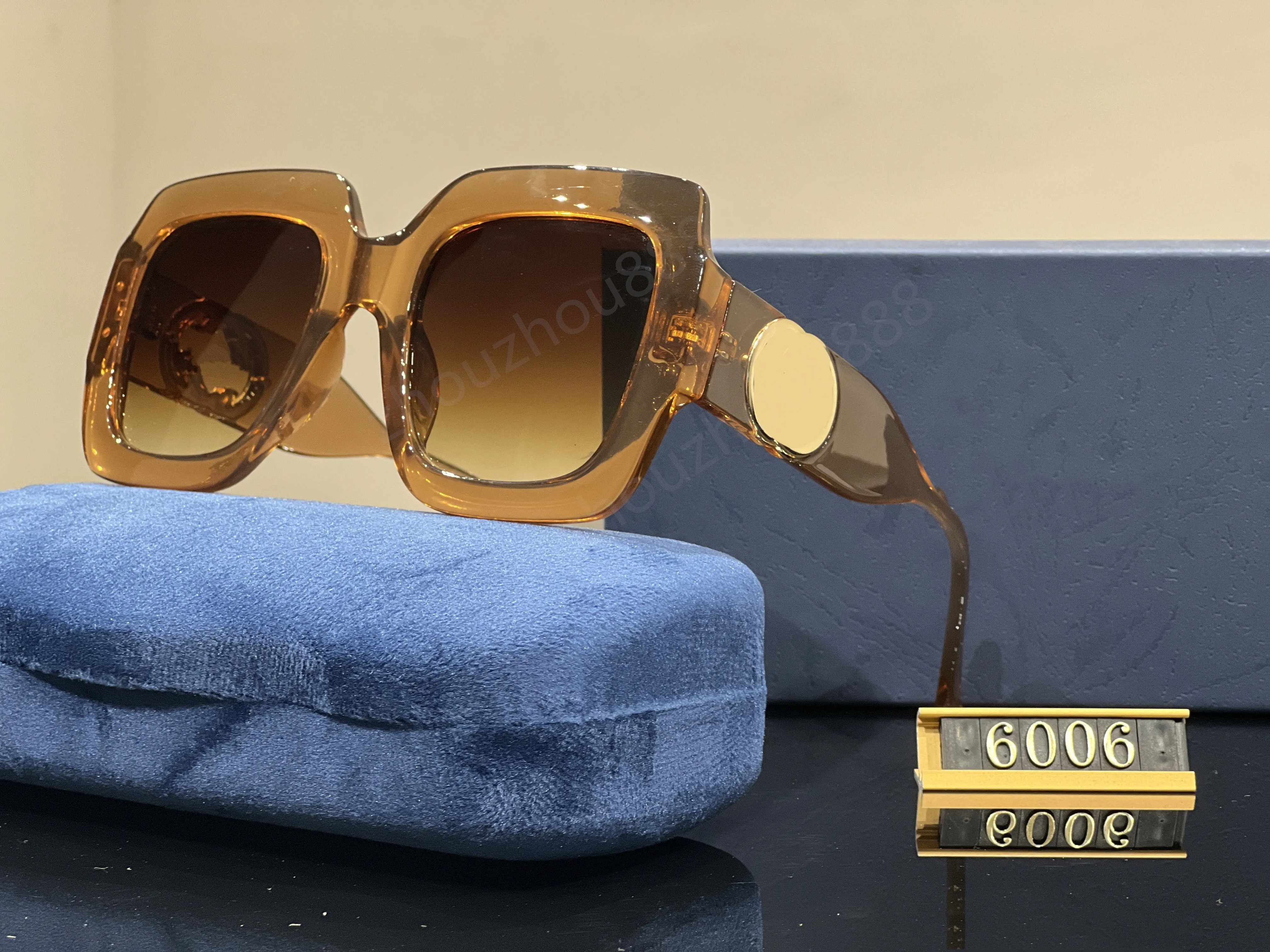 Fashion Classic Design Polarized 6006Luxury Sunglasses for Women Pilot Sun Glasses UV400アイウェアフレームポラロイドレンズ1364箱とケース