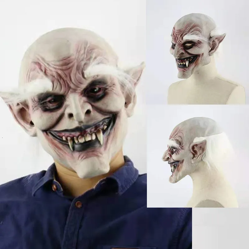 Party Masks Halloween Latex Mask for Men Women Horrible Evil Devil Face Masks Party Props Ghost House Decoration 230826