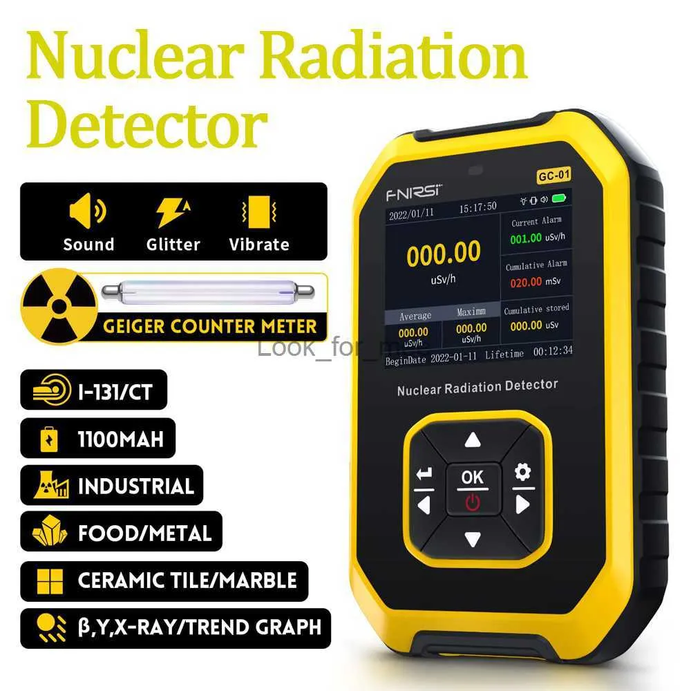 Détecteur de rayonnement nucléaire GC-01 Compteur Geiger Détecteur de rayons X Testeur de radioactivité en marbre Dosimètre personnel HKD230826