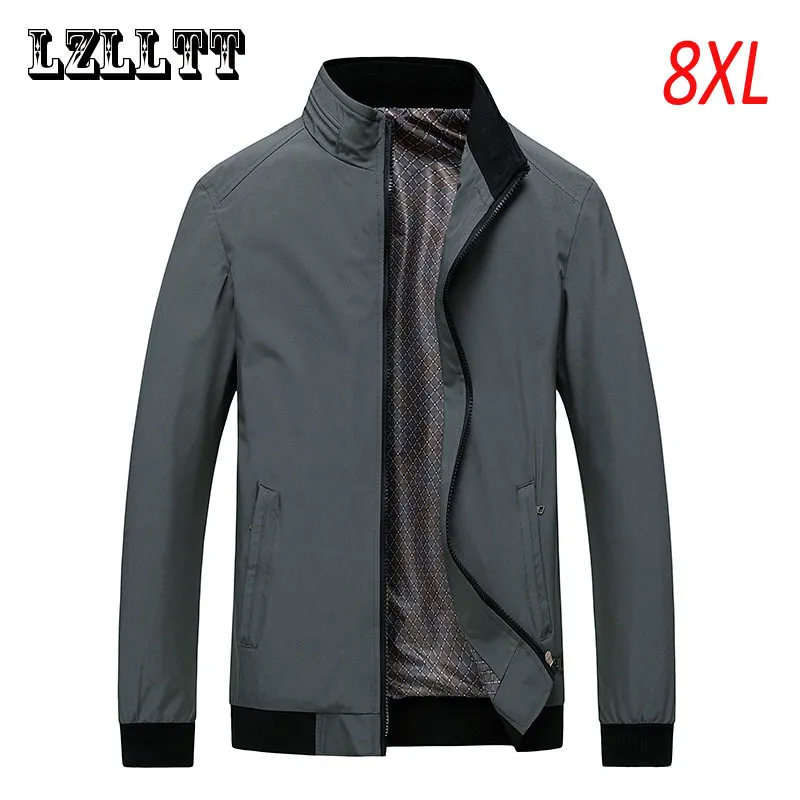 Vestes pour hommes Hommes printemps automne mode veste manteaux hommes doux coupe-vent Cargo veste manteaux hommes casual veste chaude grande taille 6XL 7XL 8XL 230825