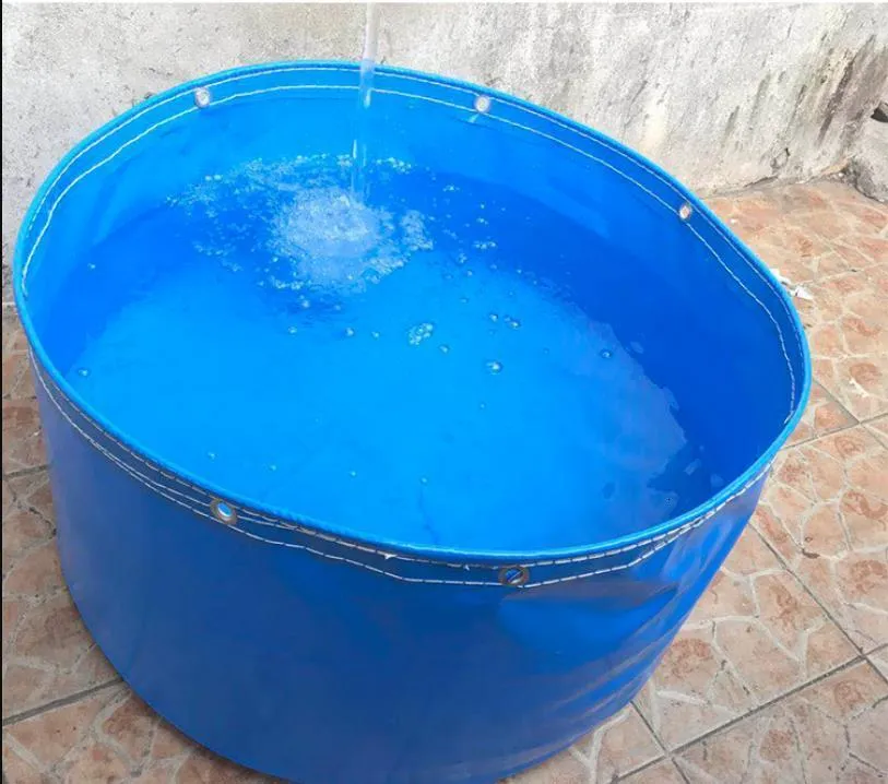 Piezas de bolsa Accesorios 500 g Natación de varios tamaños Piscina redonda Estanque de peces Lona impermeable Lona azul Cubierta impermeable Contenedor de agua Lona personalizable 230823