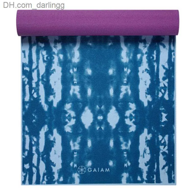 Gaiam Premium Reversible Purple Lotus Lotus Yoga Mat 6mm Workout Area With  Accessories Q230826 From Darlingg, $15.75