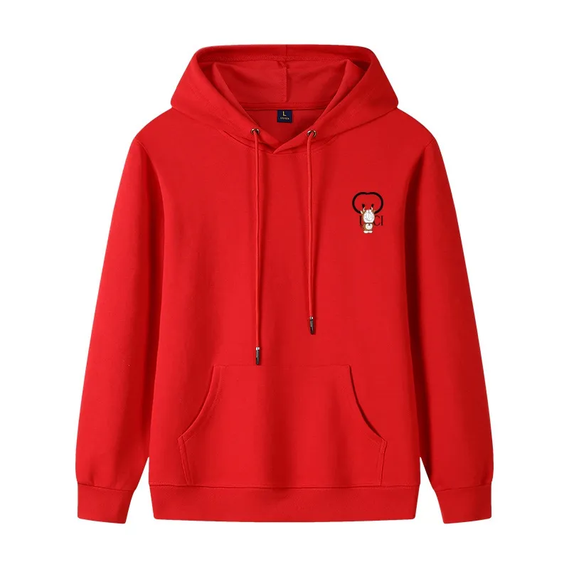 Designers Mens Red Hoodies Mulheres Carta Hoodie Street Outono Inverno Com Capuz Pulôver Moda Moletons Soltos Com Capuz Jumper Múltiplas Cores Tops Roupas M-3XL