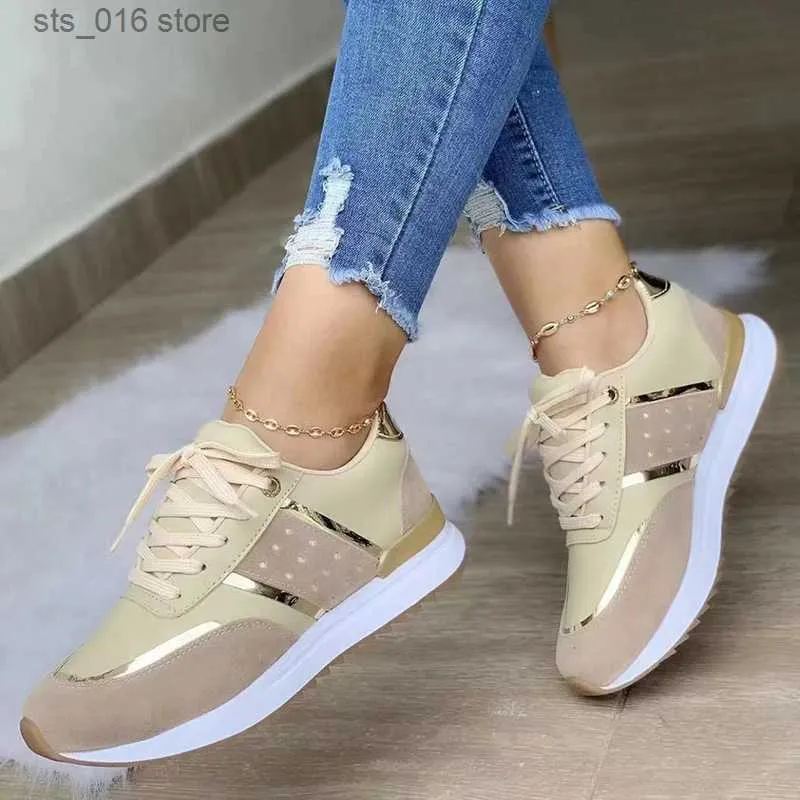 Platform Mujer Casual ing 2024 Zapatillas lederen jurk sneakers dames buiten hardloop gevulkaniseerde schoenen T230826 355 runn