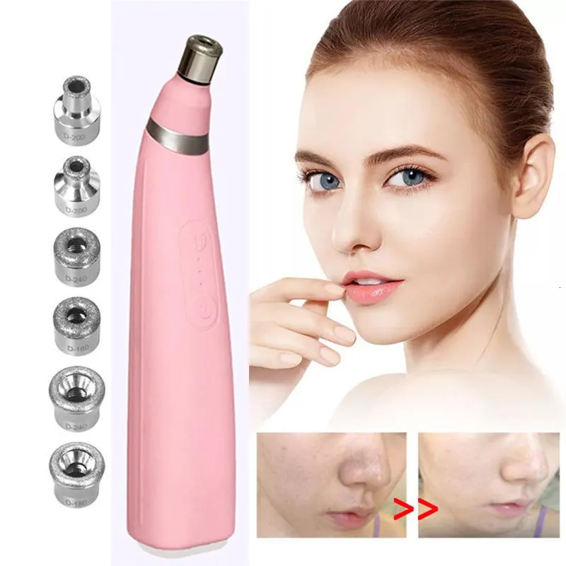 Face Care Devices Portable Diamond Microdermabrasion Machine Vacuum Blackhead Removal Pore Cleaning Anti Aging Household Lifting Device 230825
