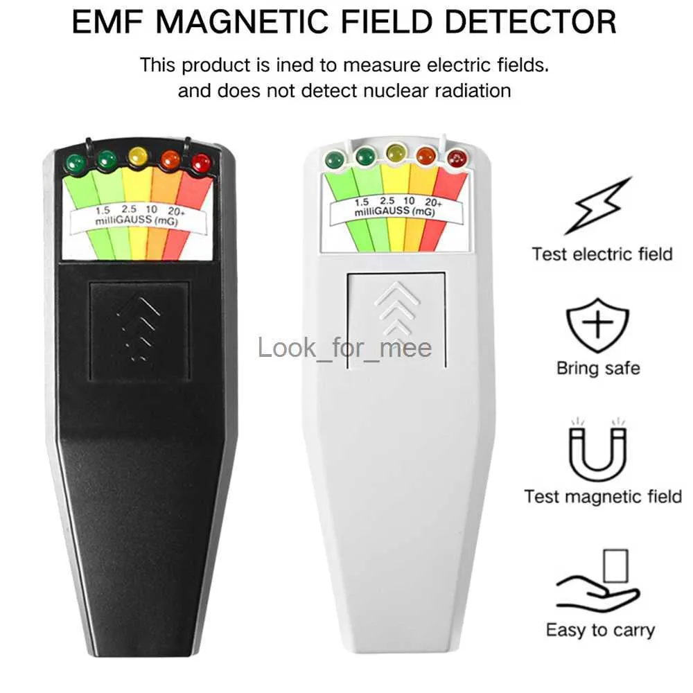 K2 Electro Field EMF Gauss Meter Ghost Hunting Detector Handheld EMF 5 LED Field Dosimeter Detector HKD230826