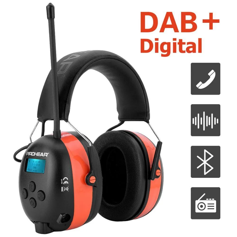 ZOHAN Digital Radio Hearing Protection Earmuffs Bluetooth, DAB