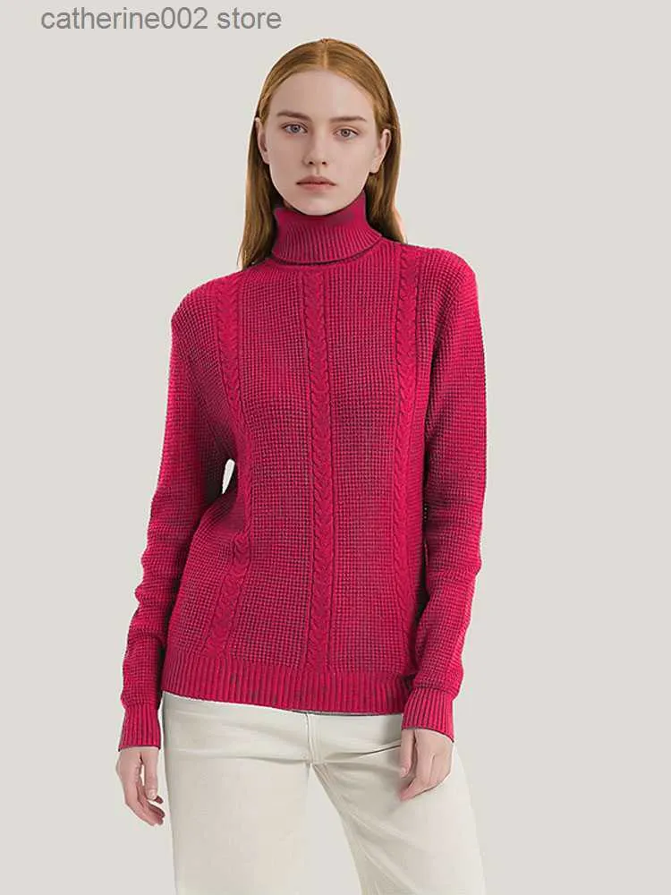 Maglioni femminili eleganti maglione per collo solido per tartaruga per la manica lunga da donna a maglia a maglia per donne 2023 Nuova autunno/inverno casual da donna Spesso top top t230826