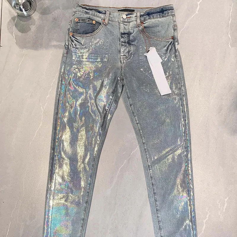 Designer Pants Pantalones Męskie dżinsy Rinne dżinsy zwykłe dżinsy dżinsy łzy fioletowe designerskie dżinsy dżinsy fioletowe jean chd2308265 Pinkwing