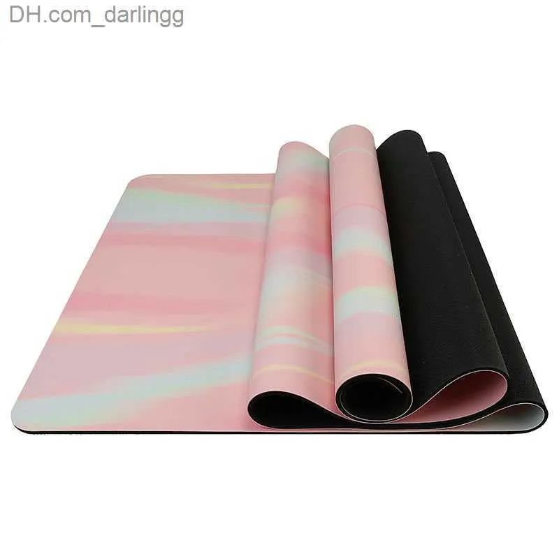 Non Slip PU Yoga Mat Eco Friendly Printing Natural Rubber Yoga Mat