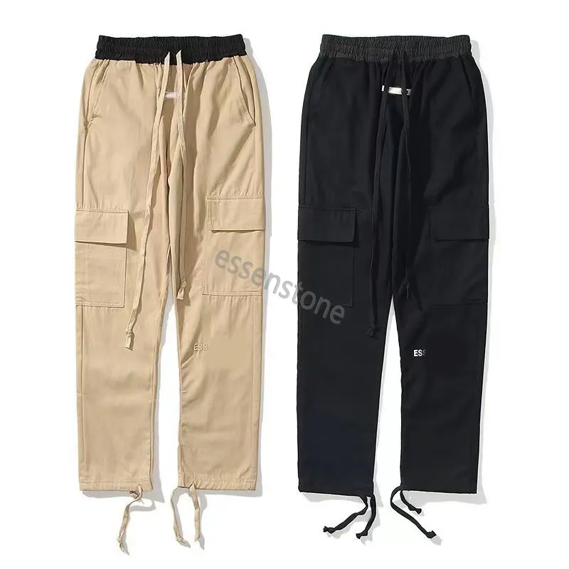 Moda Mens FOG Designer Calças ESS Homens Mulheres Cor Sólida Calça Calças Hip Hop Motion Calças Para Masculino Casual Corredores Carga Calças Ess Pant Tamanho S-XL