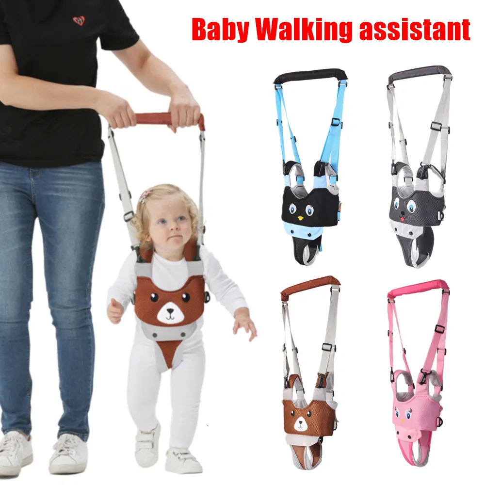 Bébé marche ailes dessin animé tout-petits harnais ceinture Walker trucs sac aide à la sécurité enfant laisse enfant gardien videurs avec entrejambe détachable 230826