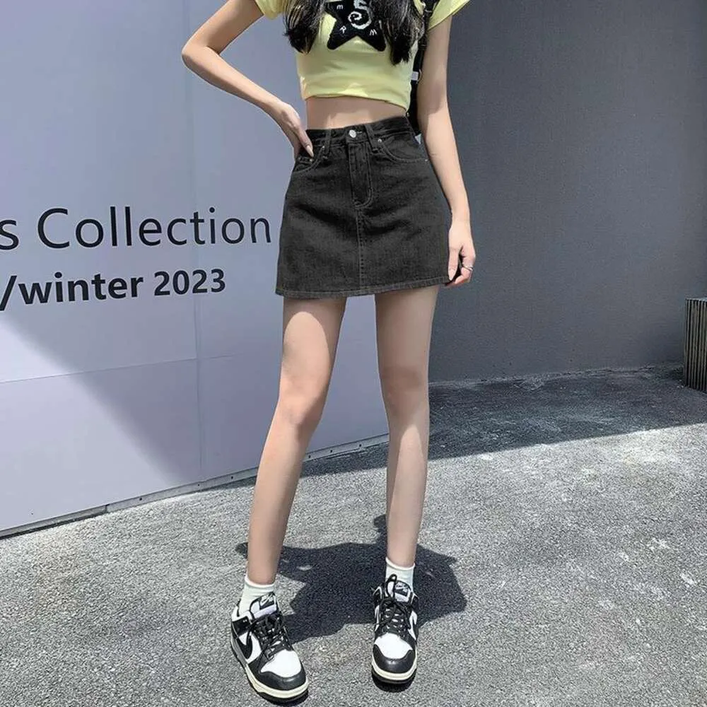 Название предмета Гонконг в стиле джинсовая юбка короткие женские лето ряд грудастые брюки