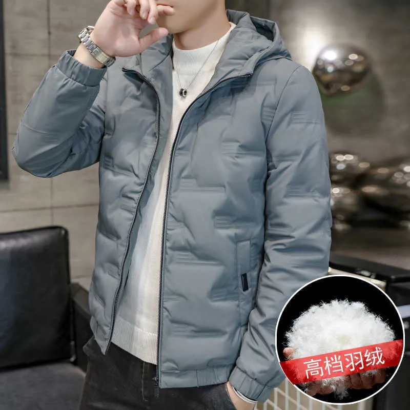 Mens slim top down jacket
