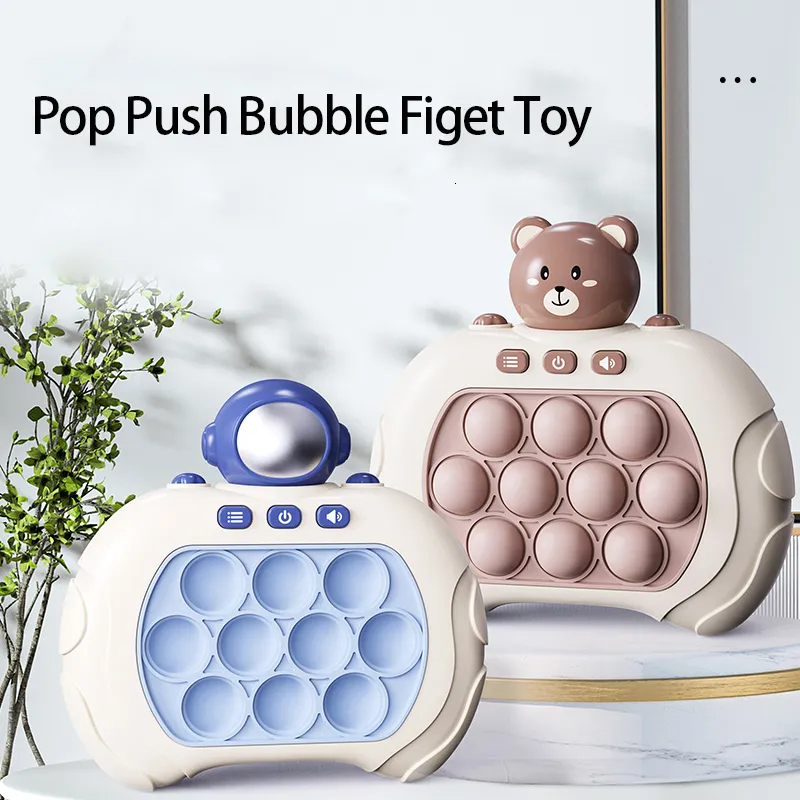 Brinquedo de descompressão engraçado quebra-cabeça pop bolha sensorial fidget espremer brinquedo crianças whack-a-mole rápido push lidar com jogo adulto brinquedos de descompressão 230825