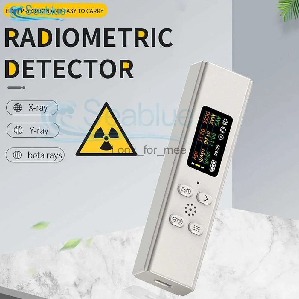 Kärnkraftsavloppsvatten Geiger Counter Hög Precision Kärnstrålningsdetektor Röntgen Beta Gamma-detektordosimeter 0,08-9999USV/H HKD230826