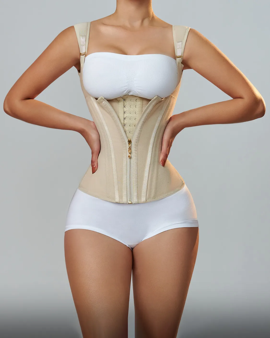 3 in 1 Waist Button Bra Shaper, Waist Training Corset for Women, Adjustable  Straps, Provide Support and Removable Chest Pads, Waist Trainer for Women