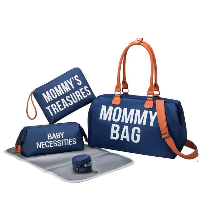 DIAPER Väskor Travel Mammapåse Portable Maternity Bag Milk Bottle Isolation Bag stor kapacitet Mor och baby blöja väska 230825