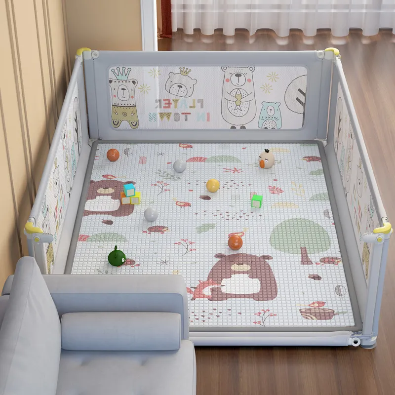 Baby Rail Imbaby Playpens Liftable Corralitos Playpen عالية الجودة للأطفال لمكافحة الاصطدام بسياج السياج 230826