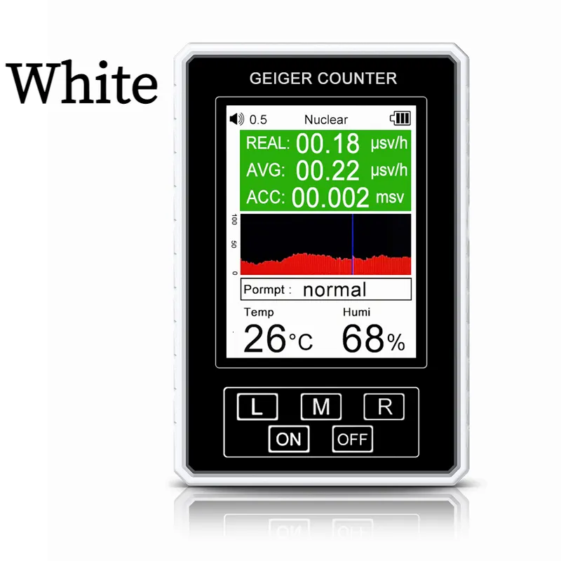 Geiger Counter Nuclear Radiation Detector - Portable Dosimeter For Beta Gamma X-Ray Detection