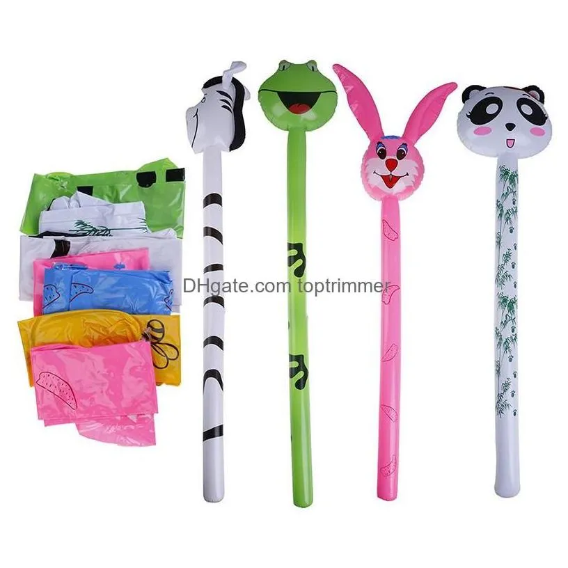 balloon 120cm cartoon inflatable animal long hammer no wounding kids giraffe stick toy baby children toys random style drop delivery