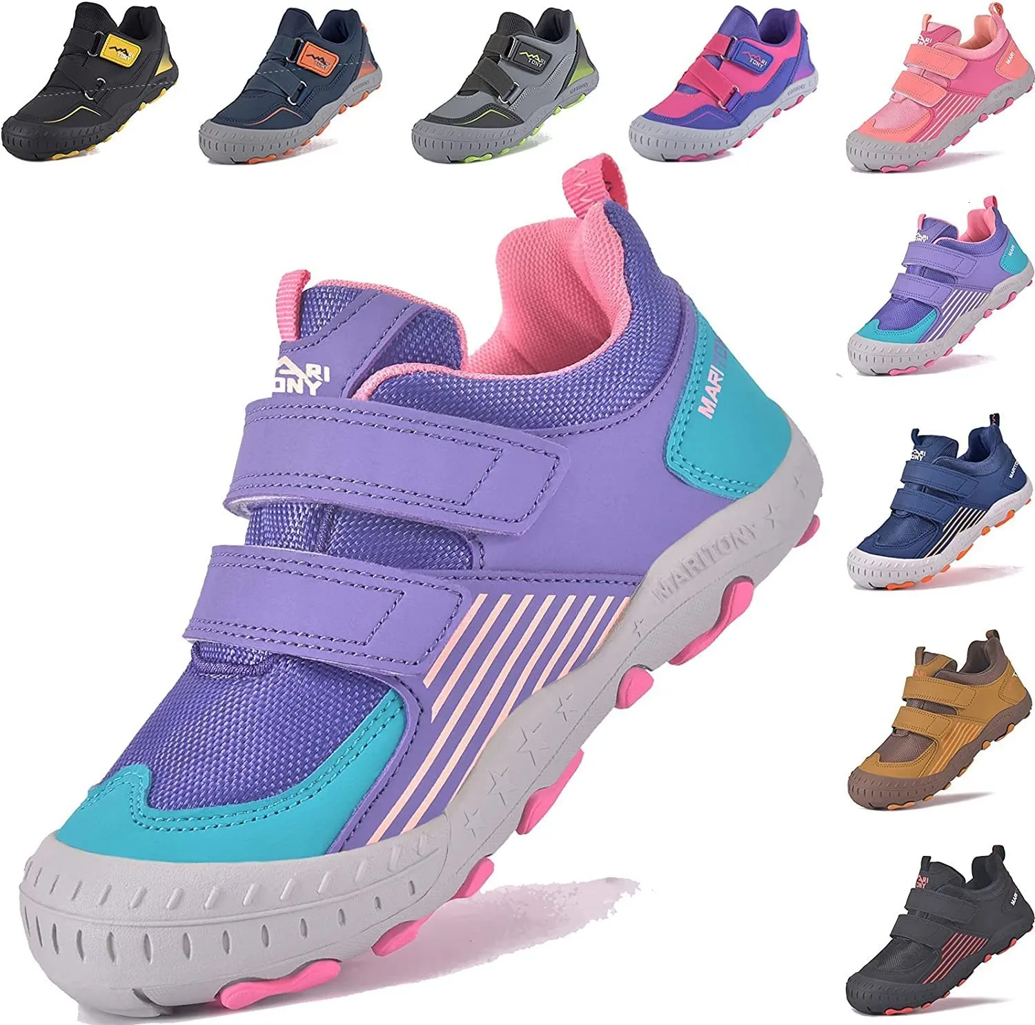 Athletic Outdoor Maritony Buty Dziecięce chłopcy Dziewczyny Walking Trekking Sneakers sport