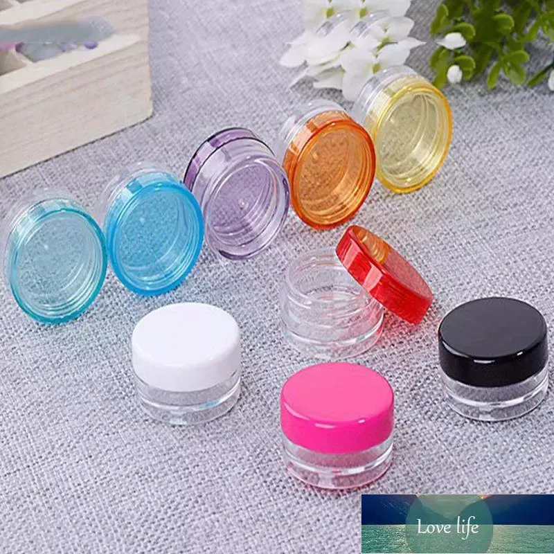 Eenvoudige 3g/5g Food Grade Plastic Dozen Ronde Bodem Crème Cosmetische Verpakking Kleine Monsterflessen Wax Container