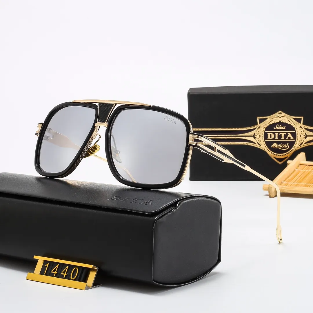 Dita 2023 Мужская и женская мода Европа и качественные квадратные очки Классические очки Классии Классические Тренды Пары УФ-защищенные солнцезащитные очки