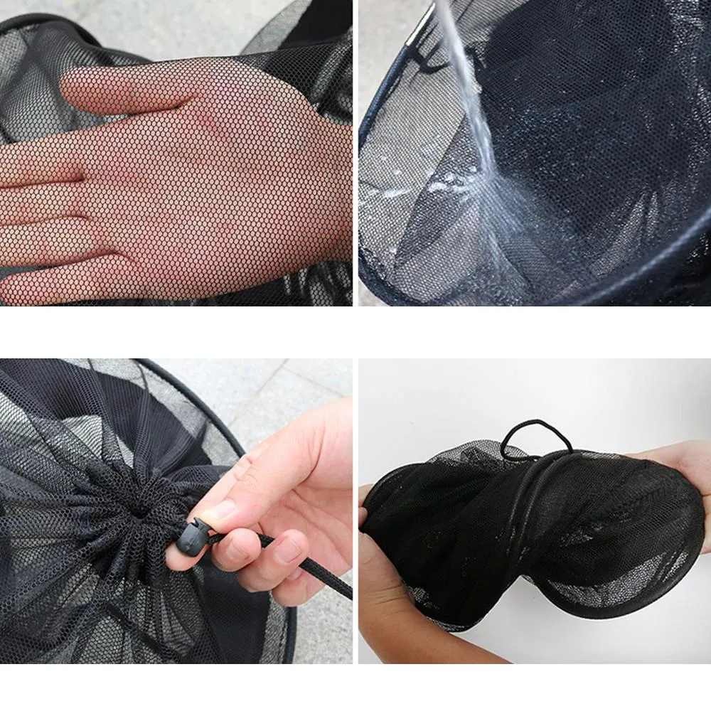 Accessories Portable Fishing Net With Small Mesh Bag Quickdrying
