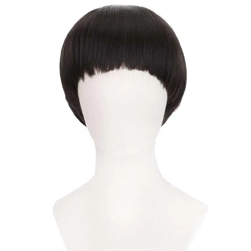 Short black best sale costume wig