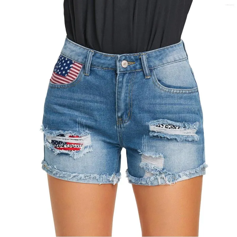 Jean Femme Short en Denim pour femme pour l'été boutonné Jean Slim court déchiré pantalon à jambes larges 2023