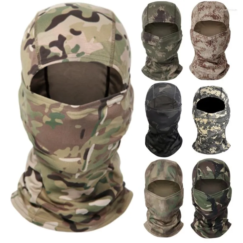 Bandanas Tactical Camouflage Balaclava Full Face Mask Wargame CS Military Hunting Bicycle Cycling Army Multicam Bandana Neck Scarf