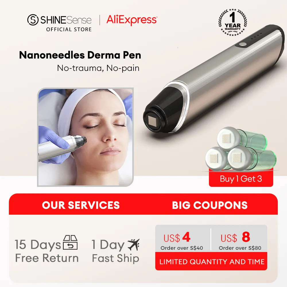 Устройства по уходу за лицом светят нано -микромешенинг DR Pen Electric Roller Derma P на терапевтическом устройстве кожа омоложения красоты 230825