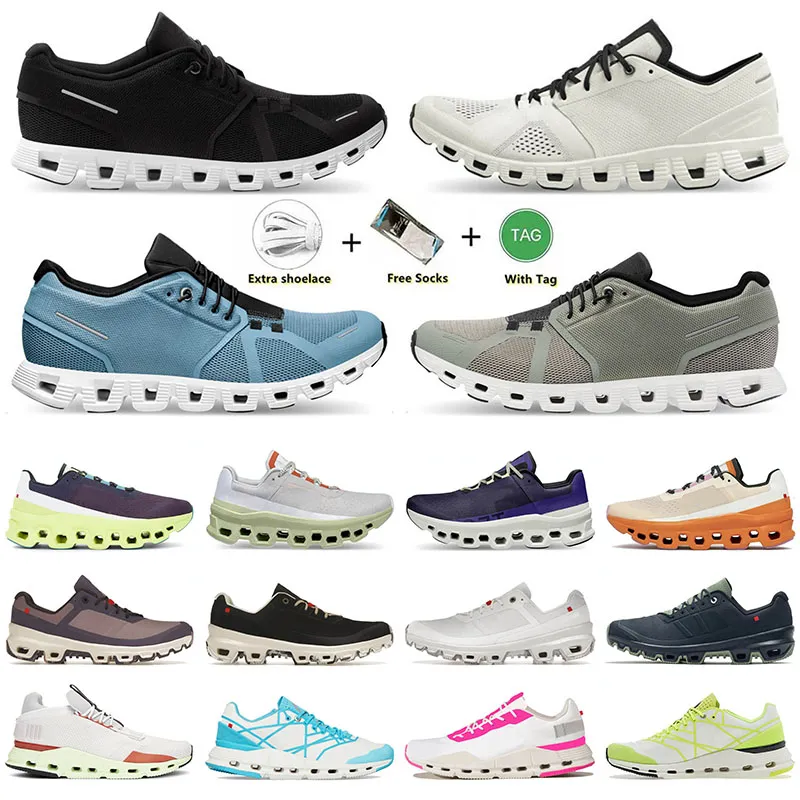 Cloudmonster 5 x 3 Koşu Ayakkabıları Kadınlar Erkek Eğitmenler Cloudnova Form Z5 Cloudventrure X CloudSwift Gradyan Mavi Mavi Midnight Tasarımcı Sneakers Açık Spor Tenis